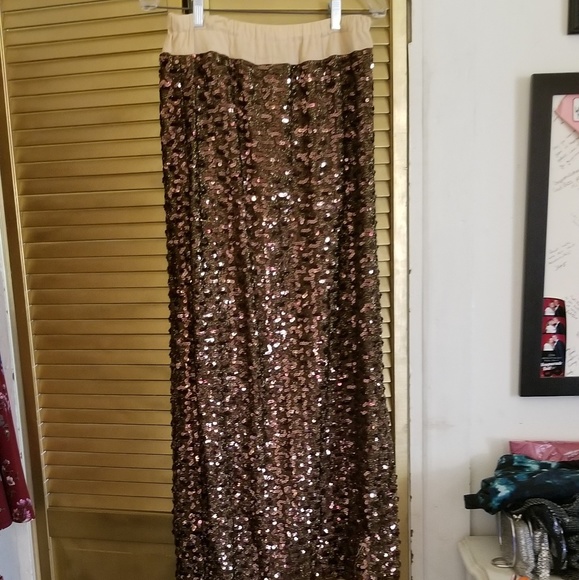 Vintage sequin long skirt - Picture 1 of 3